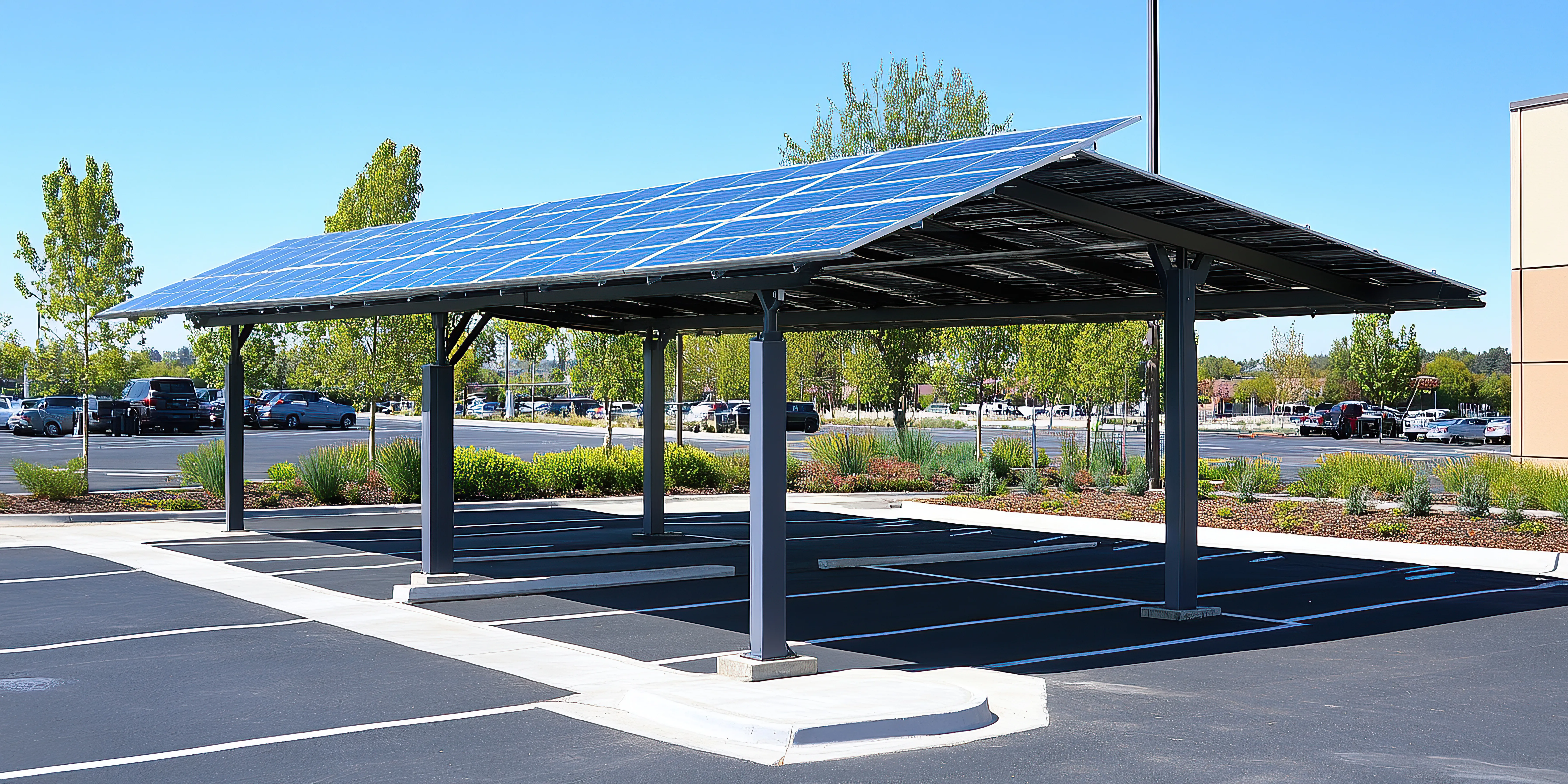 Image installation carport solaire 5 carport solaire 83